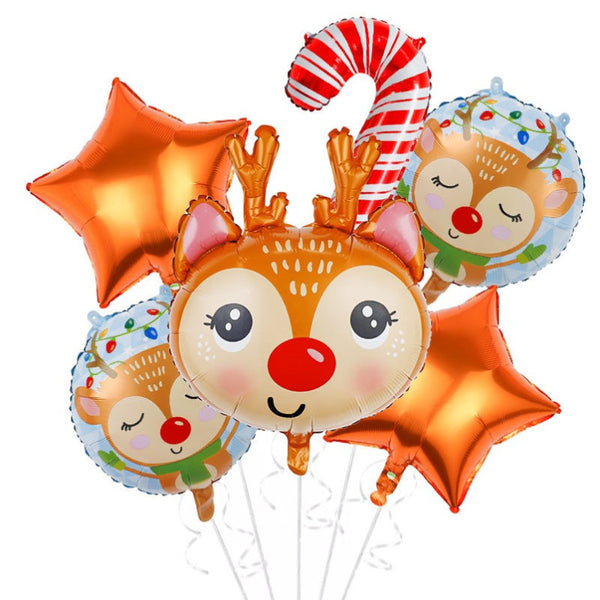 Cotillons D Alsace Set 6 Ballons Rennes De Noel