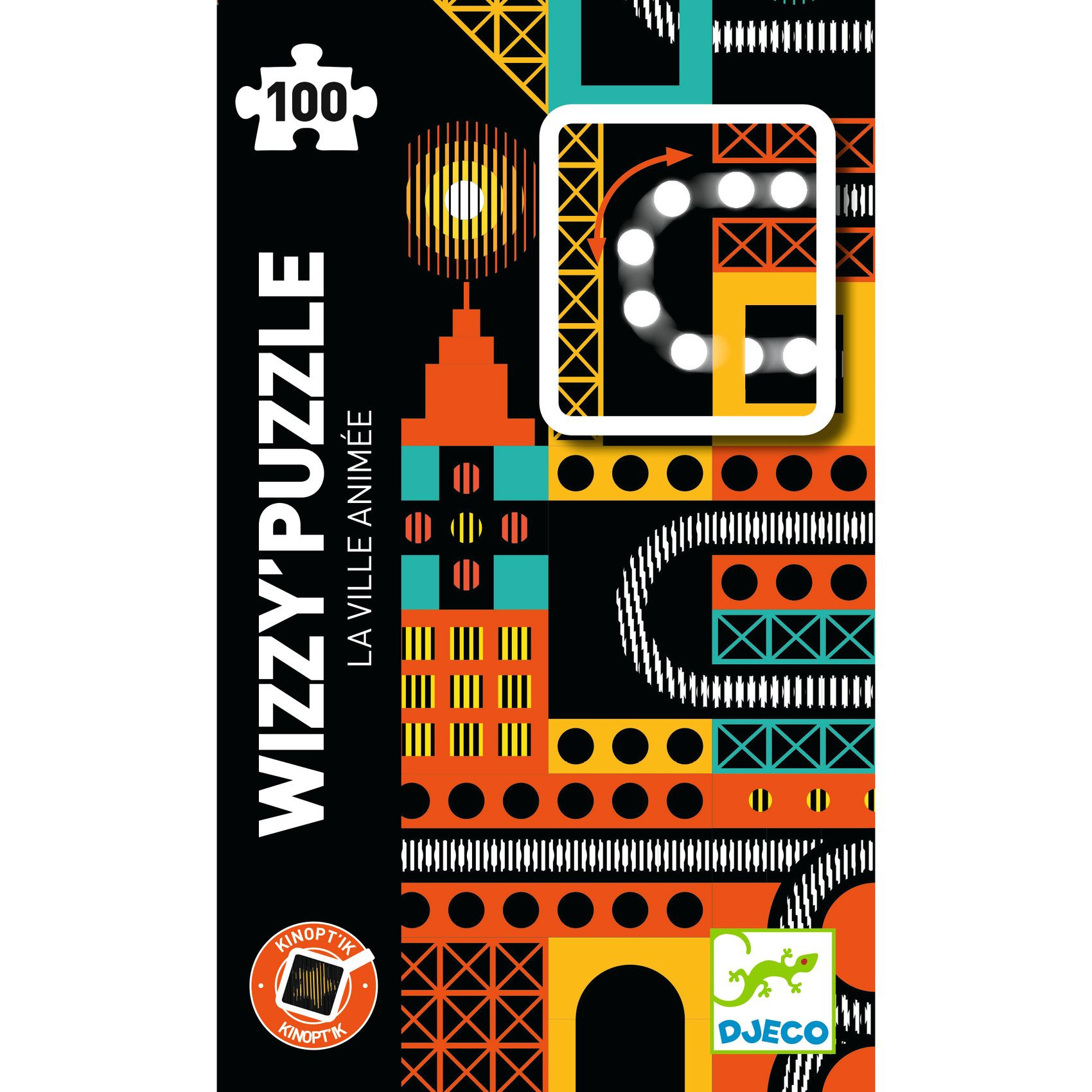 Djeco  Wizzy Puzzle 100 Pezzi - The Lively City