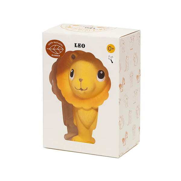 Petit Monkey 100% Natural Rubber Toy Leo The Lion