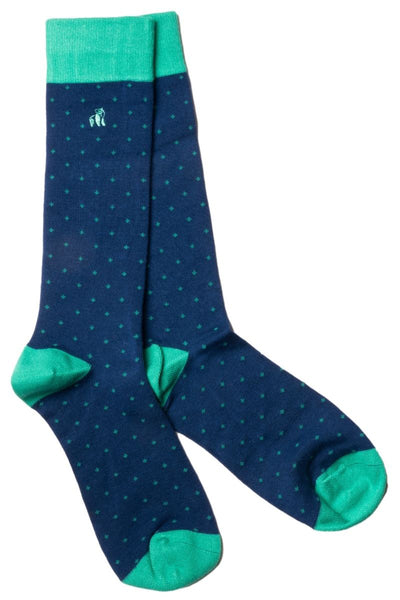 SWOLE PANDA Sp333 Spotted Green Socks
