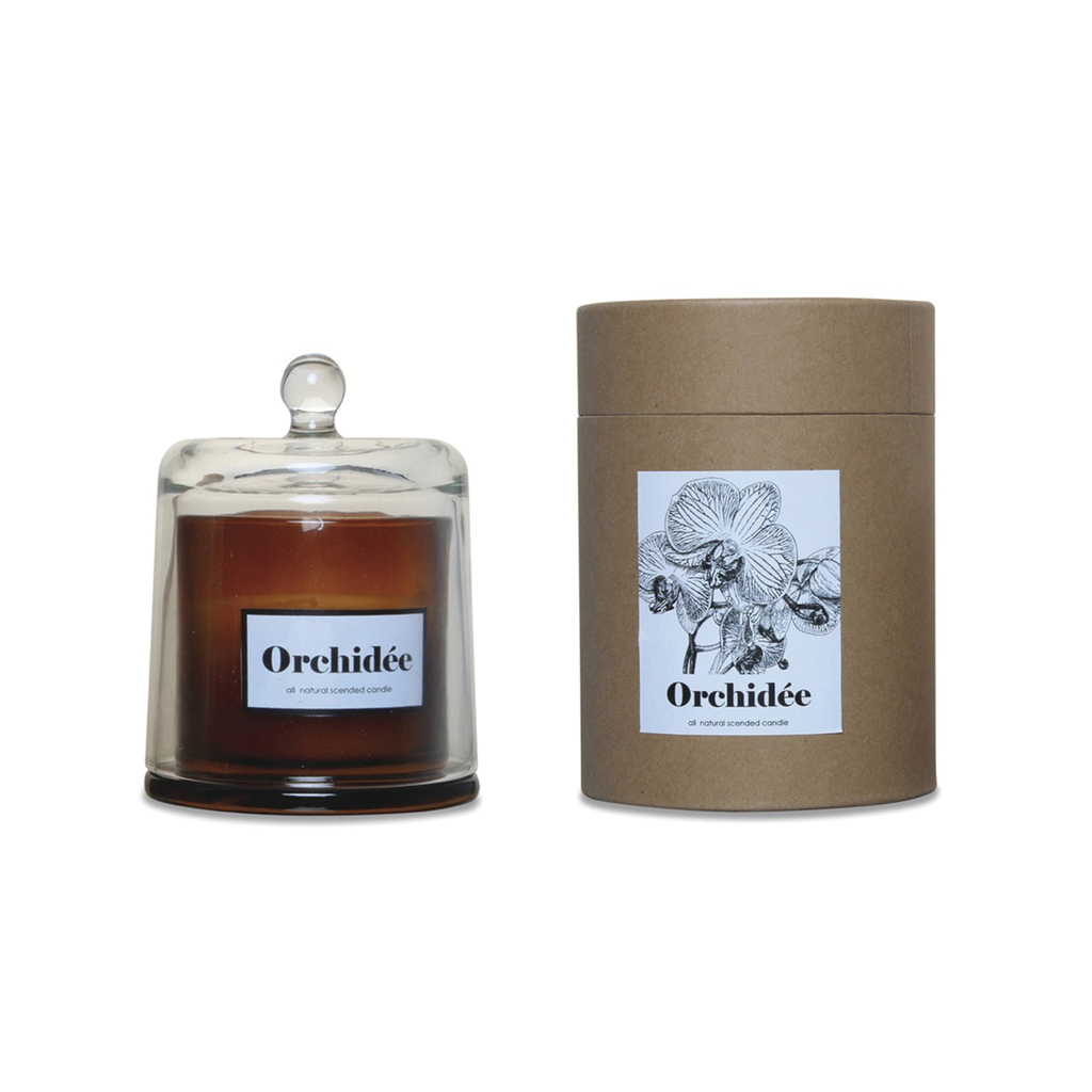 Terra Nomade Orchid Scented Candle in a Bell Jar
