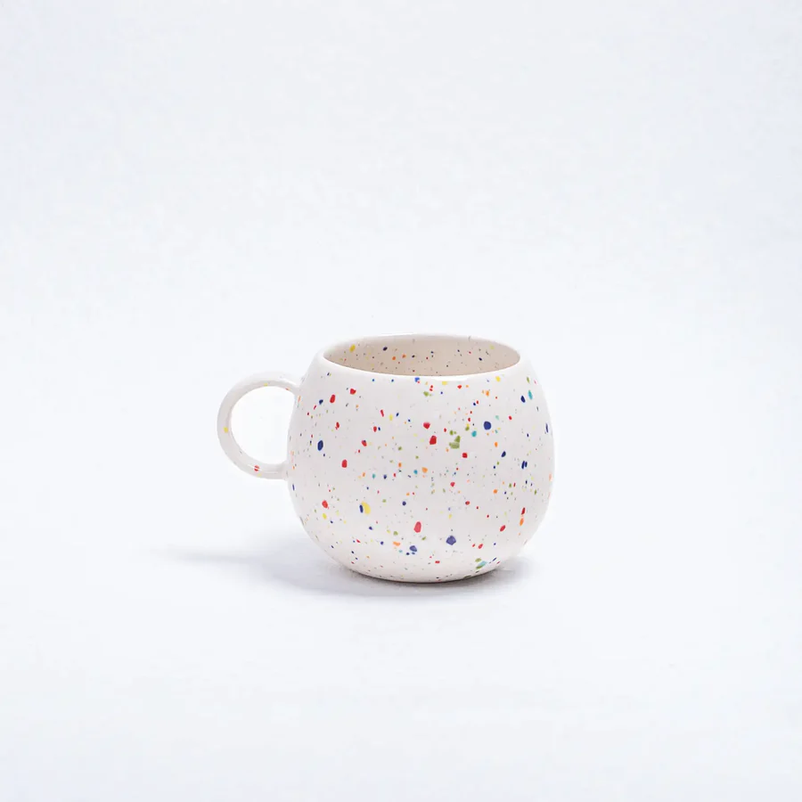 Egg Back Home 'New Edition' Confetti Party Ball Handmade Medium mug