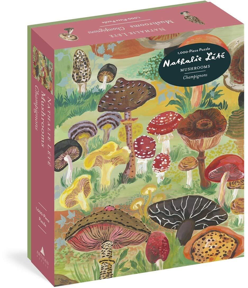 Workman Publishing Nathalie Lete Mushrooms 1000 Piece Jigsaw Puzzle