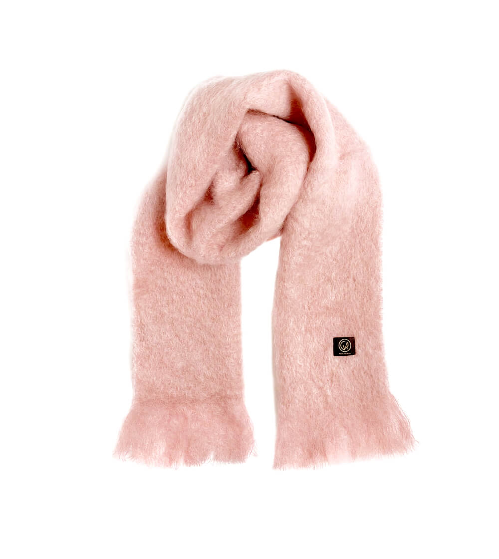 Ezcaray Pink Large Mohair Scarf (#603) 35x170 