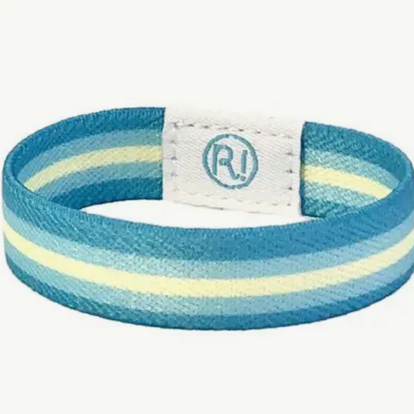Ratatam Blue Striped Elastic Bracelet