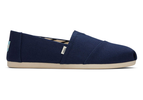 TOMS Womens Recycled Canvas Alpargata Navy