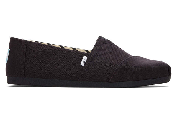 TOMS Mens Recycled Canvas Black On Black