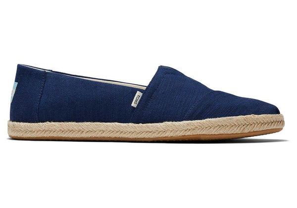 TOMS Mens Recycled Cotton Rope Espadrille Navy