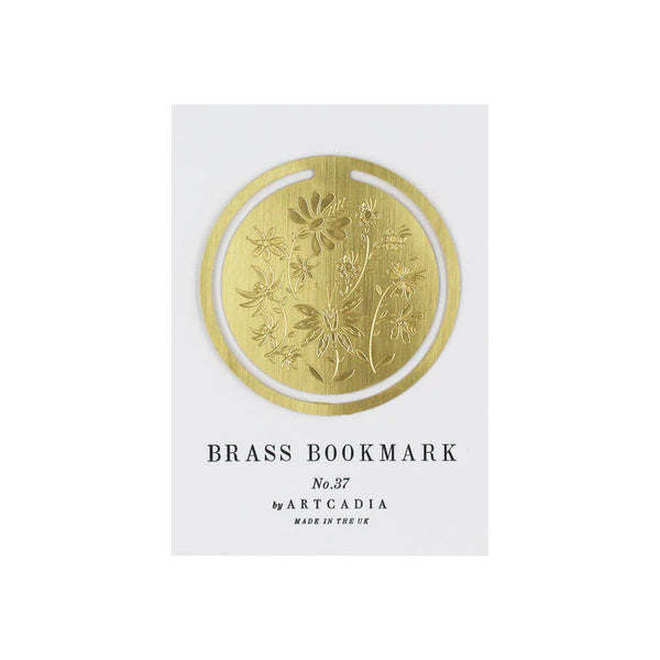 Artcadia Botanical Round Brass Bookmark