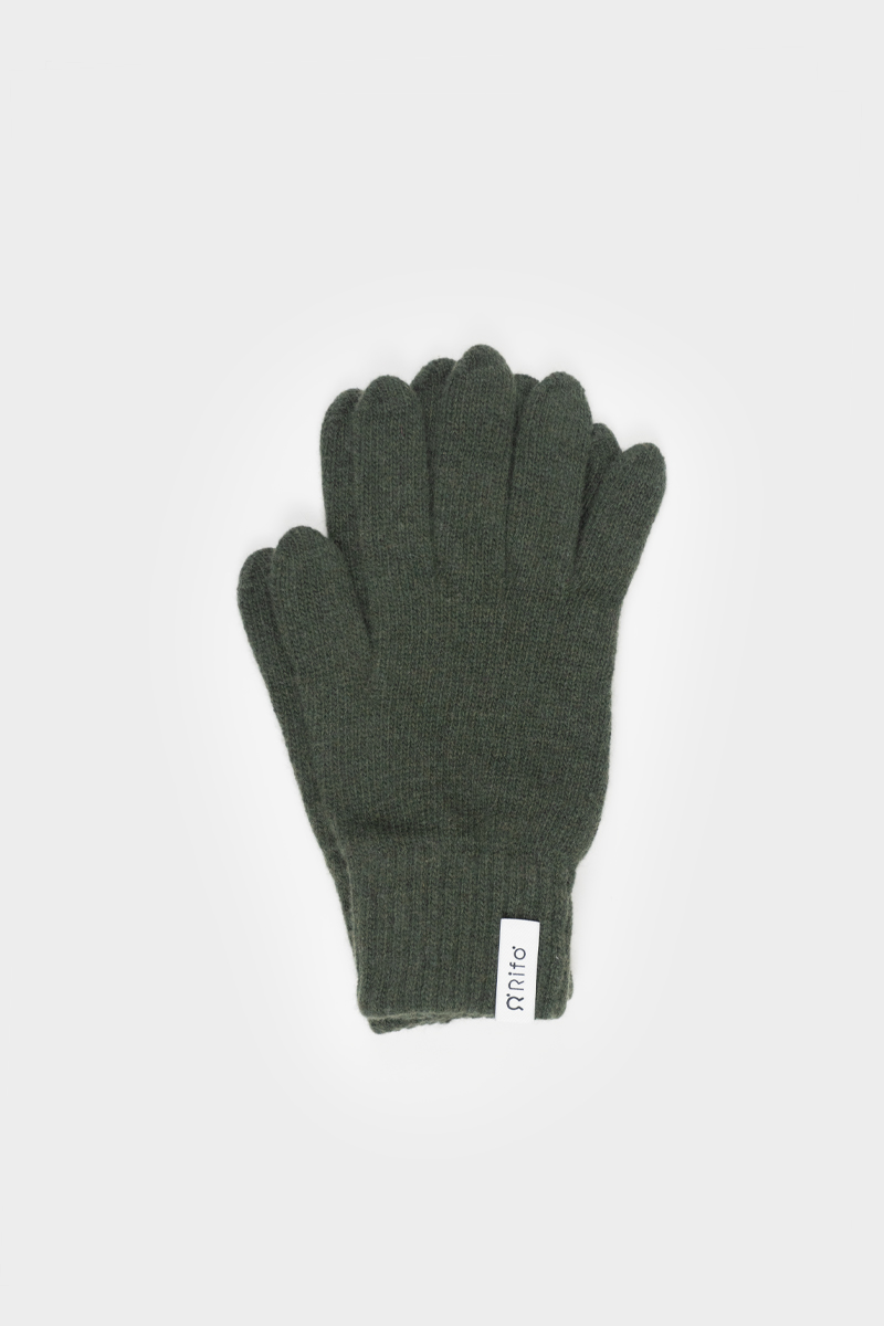 Rifo Pier Paolo Recycled Cashmere Gloves in Forest Green