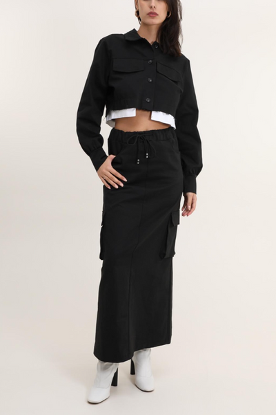 ARLEQUINN Hanna Pocket Skirt - Black