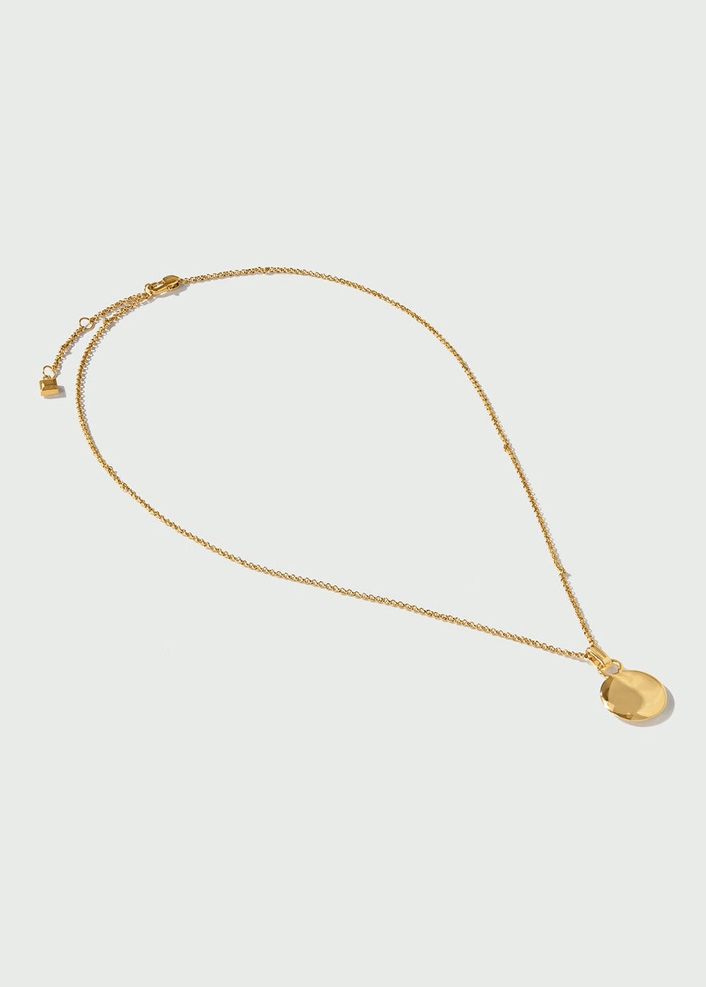 Orelia Luxe Domed Disc Necklace