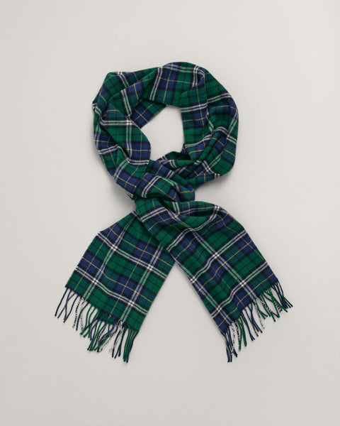 Gant Forest Green Multi Check Scarf 9920204 338