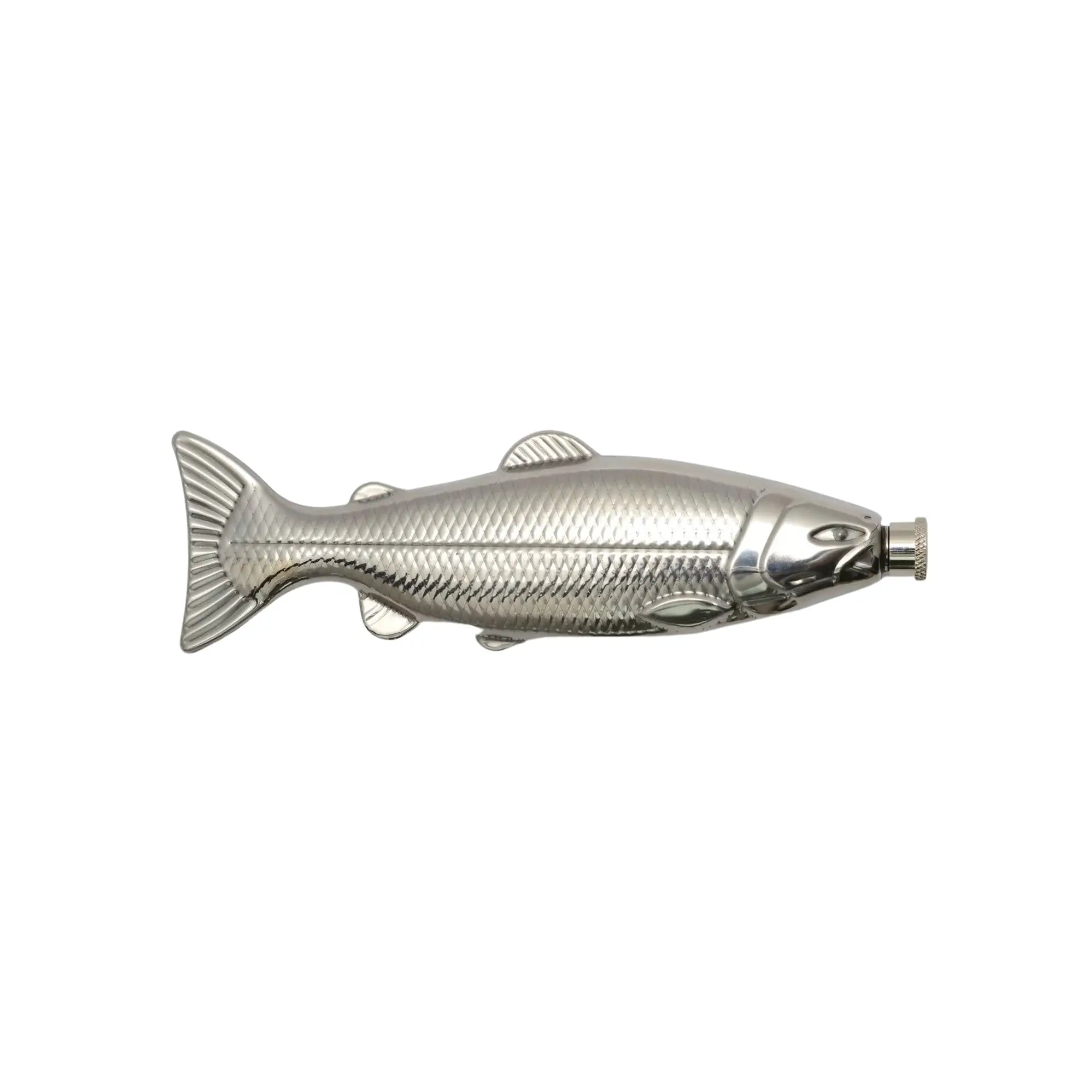 Gentlemen's Hardware Fish Flask - Silver