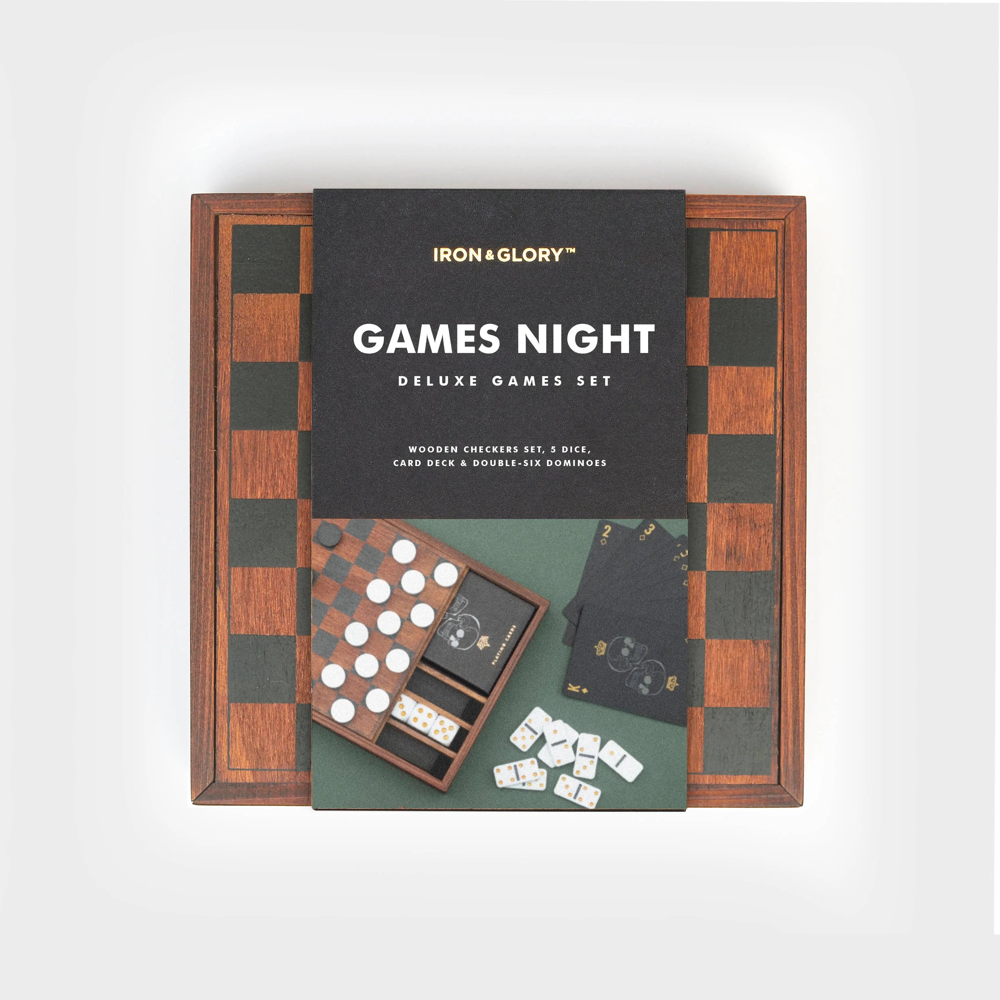 Suck UK Games Night - Wooden Game Compendium