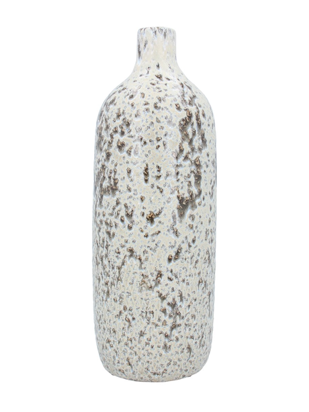 Gisela Graham Natural Reactive Glaze Ceramic Bottle Vase - Large