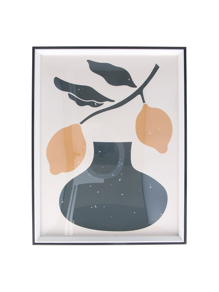Gisela Graham Lemon Vase Framed Print