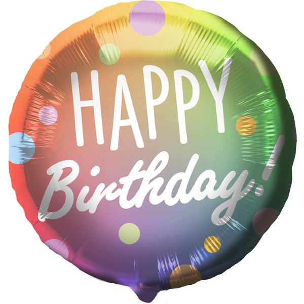 Folat 'happy Birthday!' Dots Multi Colors - 45cm