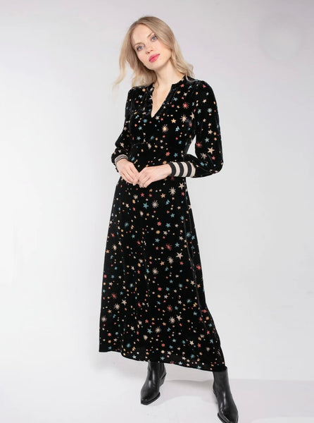 Nooki Design Kira Printed Velvet Dress