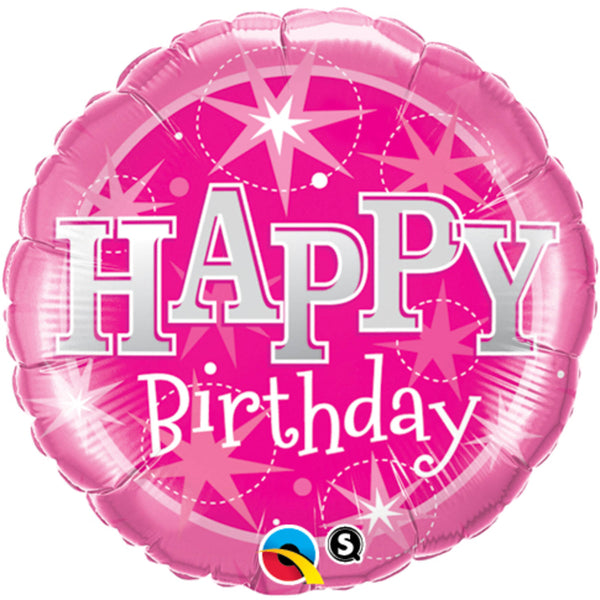 Folat Pink Balloon Happy Birthday - 46 Cm