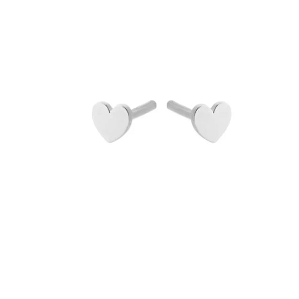 Pernille Corydon Mini Heart Earsticks Earrings In Silver