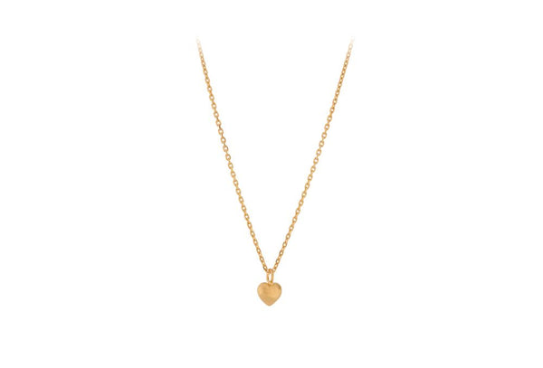 Pernille Corydon Love Necklace In Gold W. Heart Pendent On Chain