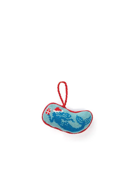 Peking Handicraft Christmas Mermaid Needlepoint Ornament