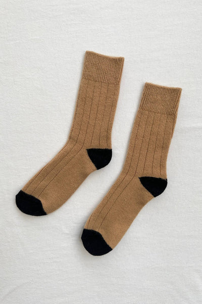 Le Bon Shoppe Classic Cashmere Socks: Camel
