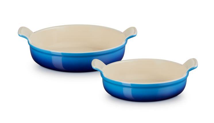 le-creuset-set-of-2-round-casserole-dishes-azure