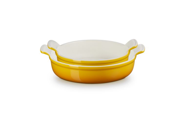 le-creuset-set-of-2-round-casserole-dishes-nectar