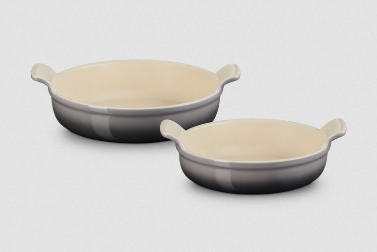Le Creuset Set of 2 round casserole dishes - Flint