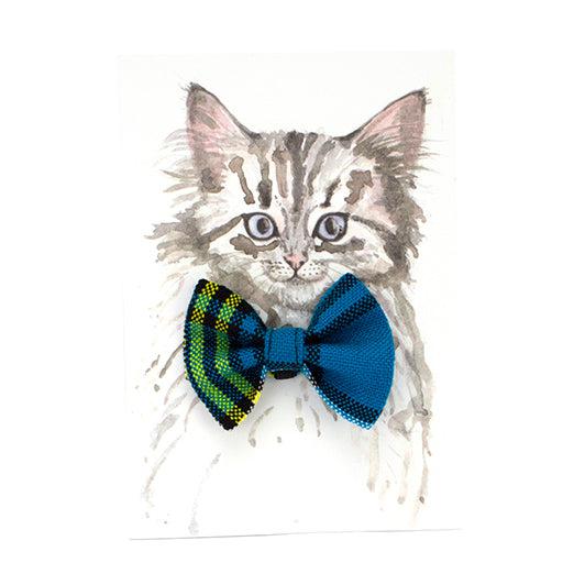 Hiro + Wolf Shuka Blue Cat Bow Tie