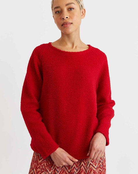 Louche London Louche - Blanka Borg Sweatshirt - Red