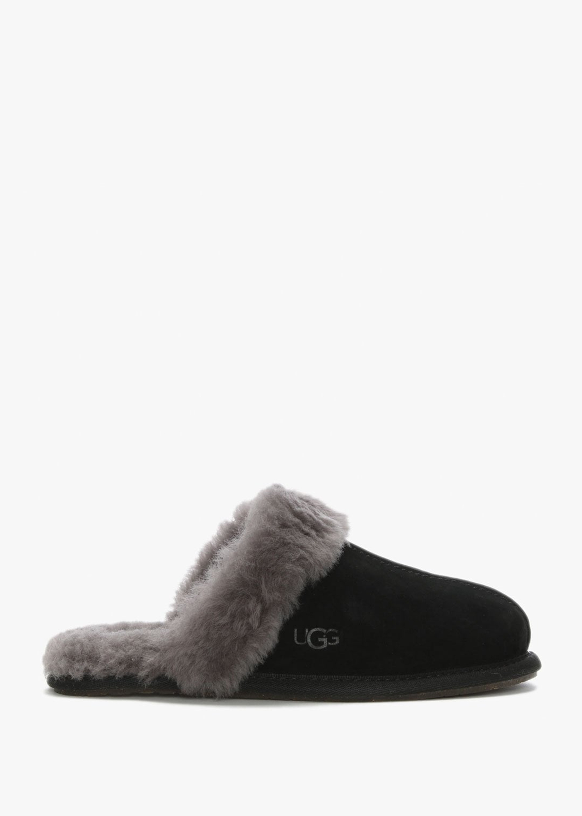 ugg-womens-scuffette-black-grey-suede-shearling-slippers