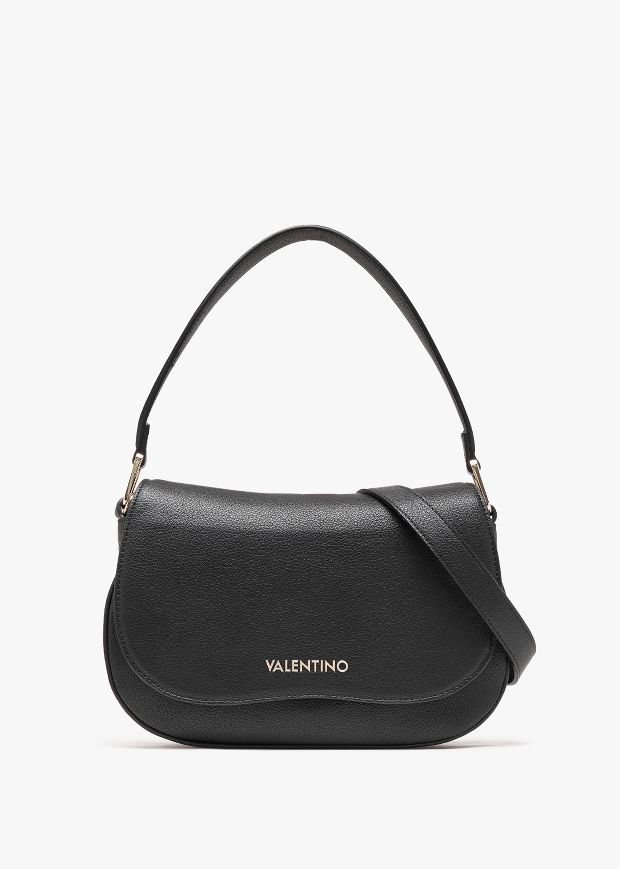 Valentino Cortina Relove Recycle Nero Shoulder Bag