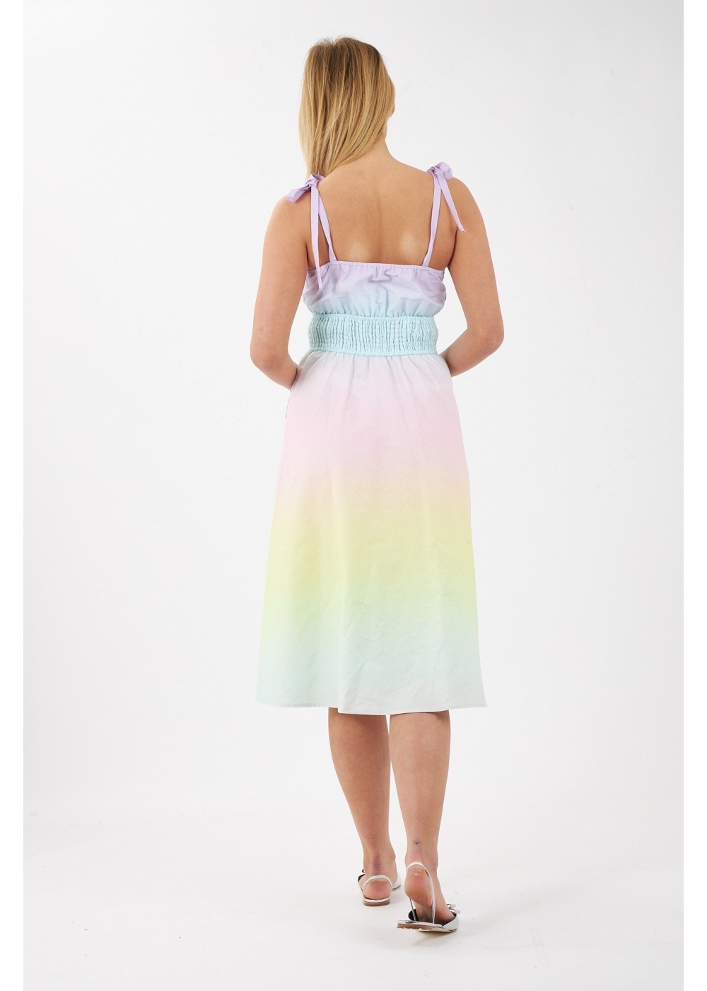 Olivia Rubin Womens Sophie Ombre Sun Dress In Pastel Ombre