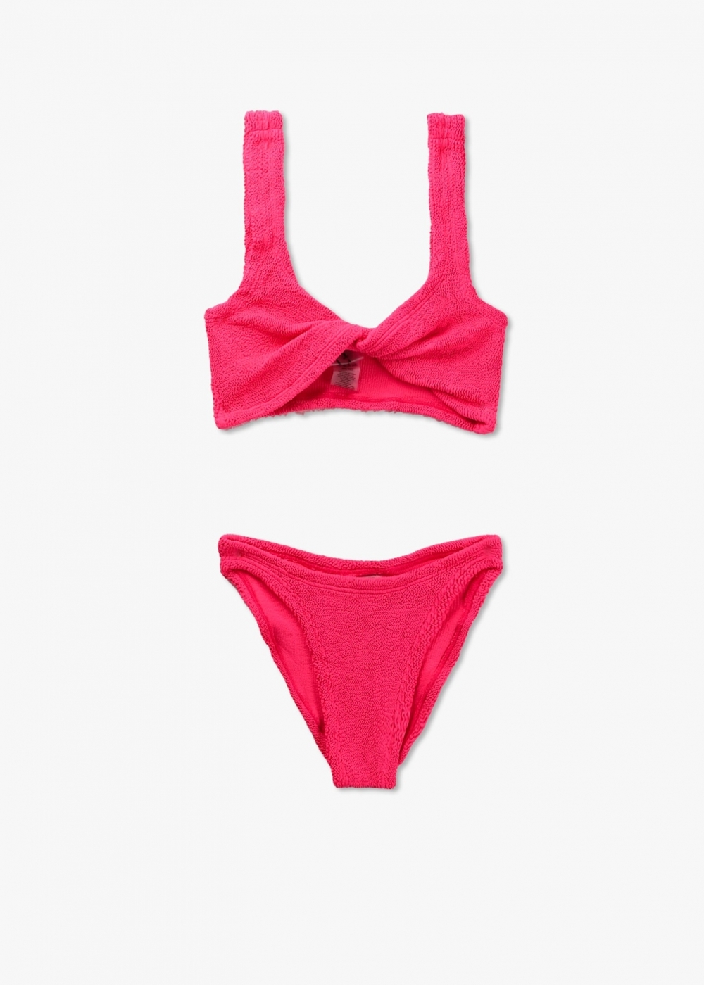 Hunza G Womens Juno Twisted Bikini In Hot Pink