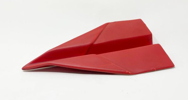 Ceramiche Crescentini Aeroplanino Origami Rosso Opaco Art. 2524