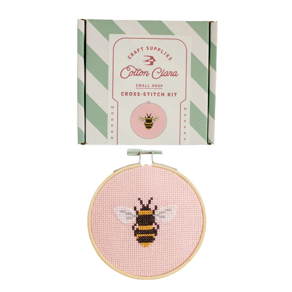 Cotton Clara Cross Stitch Kit Bee