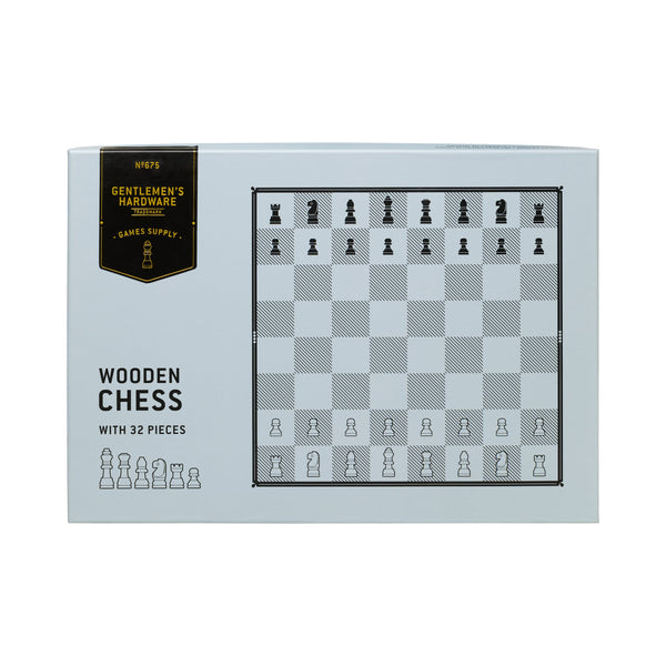 Gentlemen's Hardware Wooden Chess Game