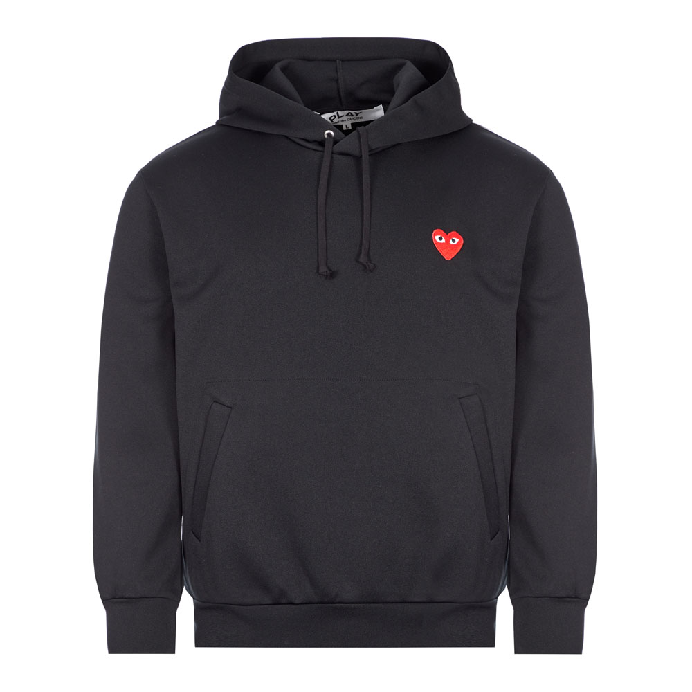 Comme Des Garcons Play Small Logo Hoodie - Black