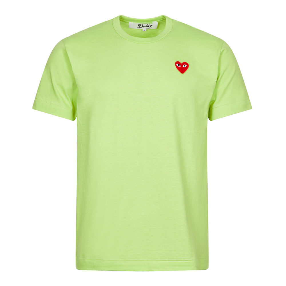 Comme Des Garcons Play Play Logo T-Shirt - Green