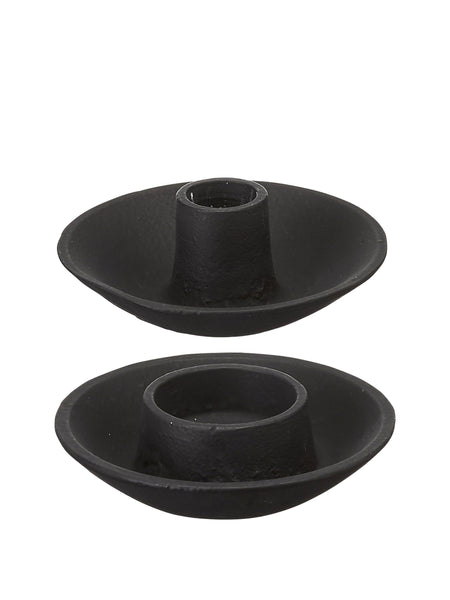 Wikholm Form Naira Matt Black Candle Holder - 3 Styles Available
