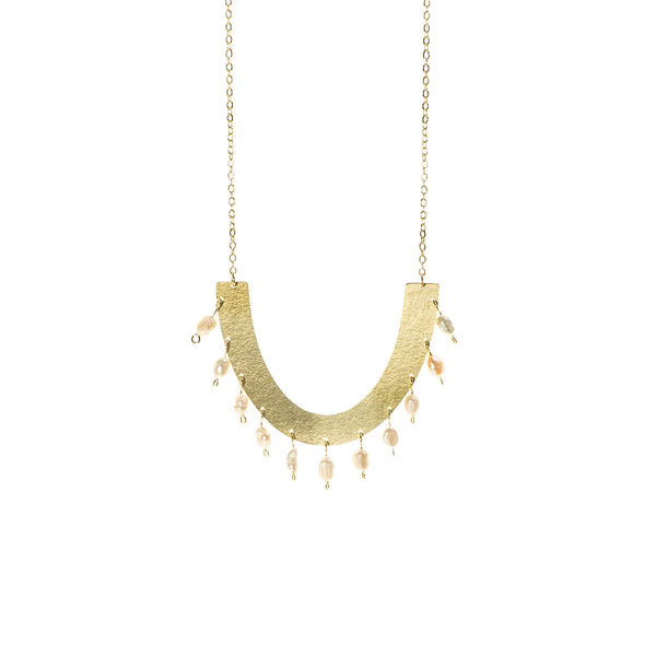 justtradeuk Pearl Arch Necklace
