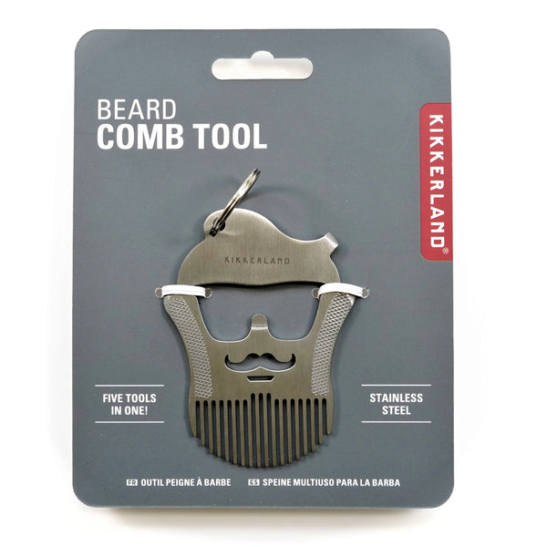 Kikkerland Design Beard Comb Tool