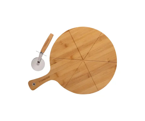 The Rayware Group Typhoon World Foods Pizza Board & Cutter Set