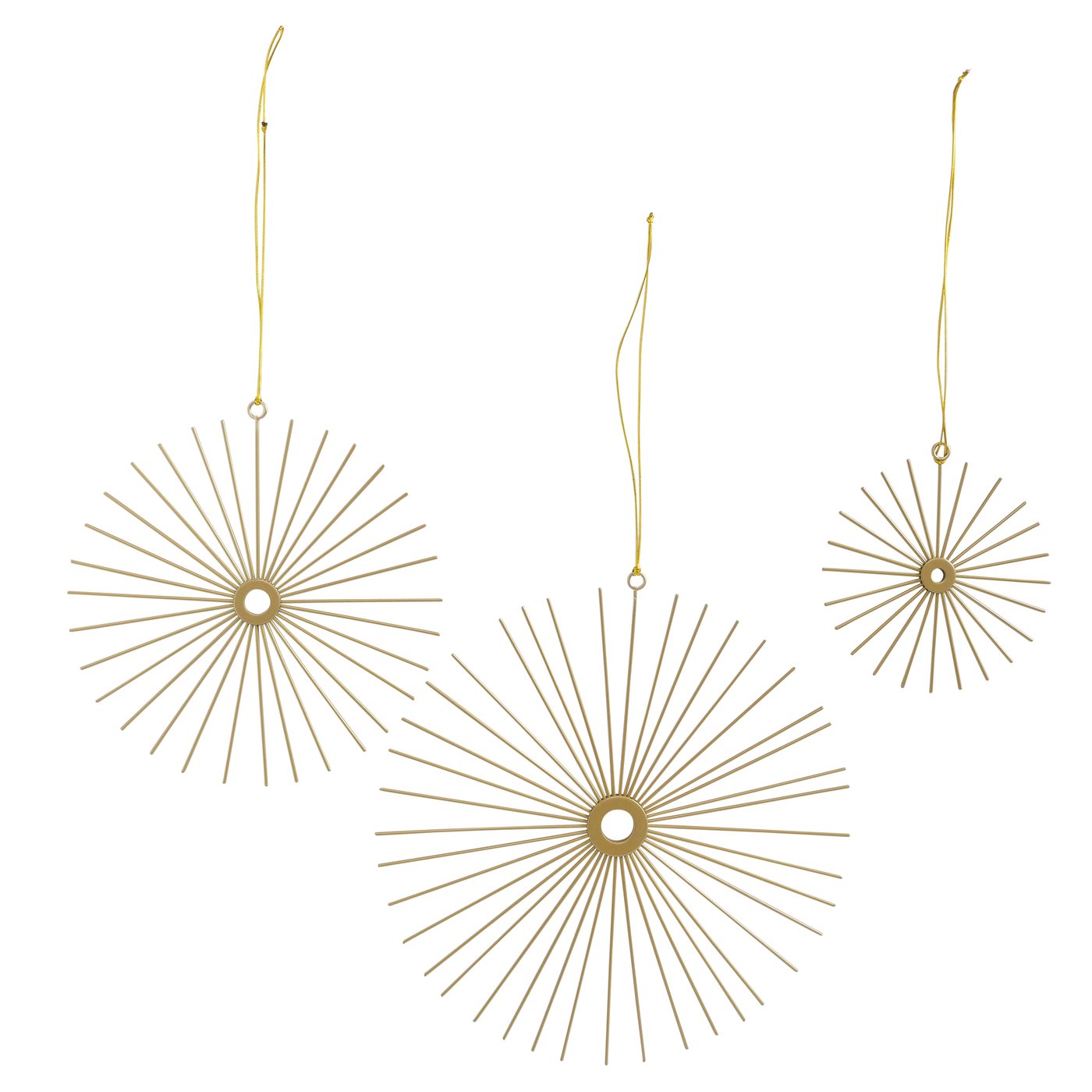 &Quirky Stravino Gold Hanging Pendant : Set of 3