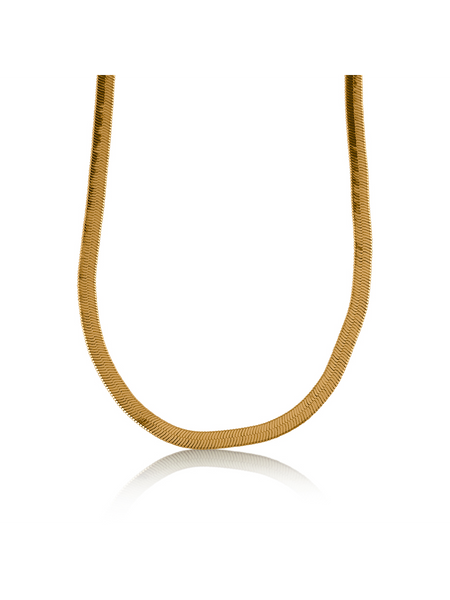 Big Metal Antonia Collar Plated Slinky Necklace - Gold