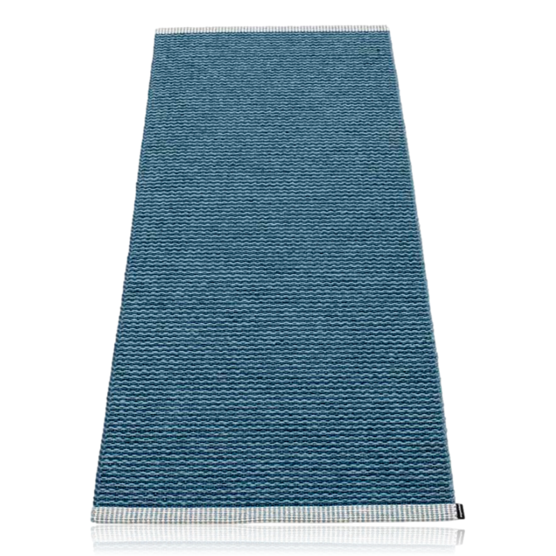 Pappelina Mono Rug Ocean & Dove Blue 60 x 150cm