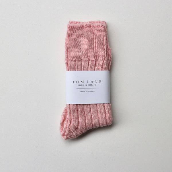 Tom Lane Alpaca Pink Bed Socks